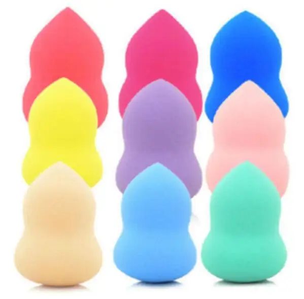1pc random color 1 шт., Профессиональная мягкая основа для макияжа, косметическая пуховка в форме капли воды, спонжи для макияжа, Гладкий макияж для лица, косметические инструменты - Цвет: 1pc random color