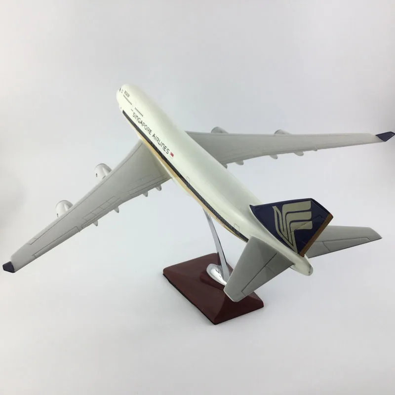 SNGAPORE авиакомпаний пассажирский самолет 45-47 см Сингапур 747-400 модель самолета