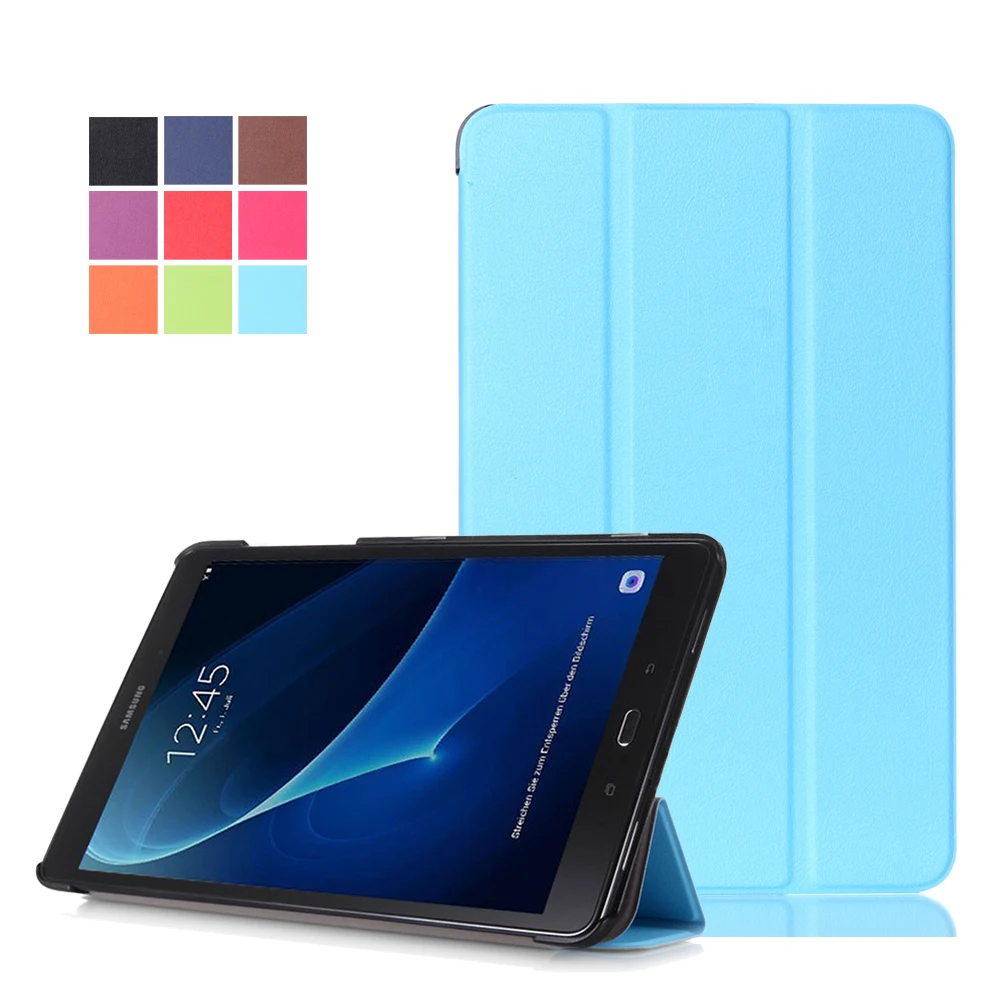 Чехол книжка из искусственной кожи для Samsung Galaxy Tab A 10 1 2016 T580 T585 T580N T585N|cover case for macbook