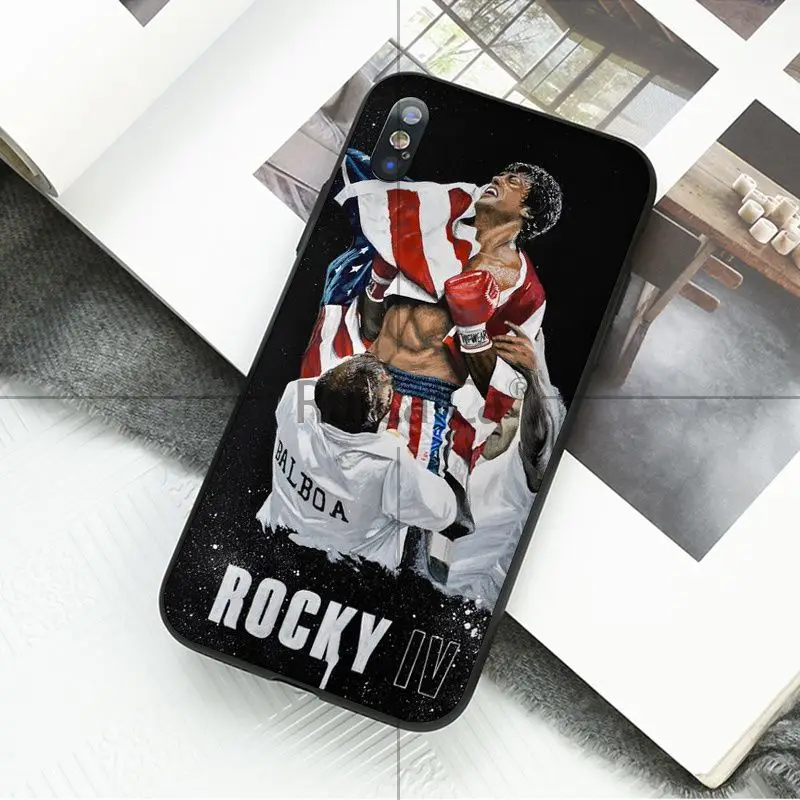 Ruicaica Rocky Balboa Новинка чехол для телефона Fundas Apple iPhone 8 7 6 6S Plus X XS MAX 5 5S SE XR | Мобильные