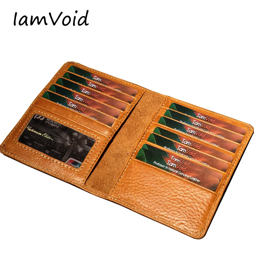 IamVoid, первый слой, натуральная кожа, кредитный держатель для карт, Воловья кожа, Премиум класс, натуральная кожа, кошелек для карт, Обложка для паспорта и лицензии