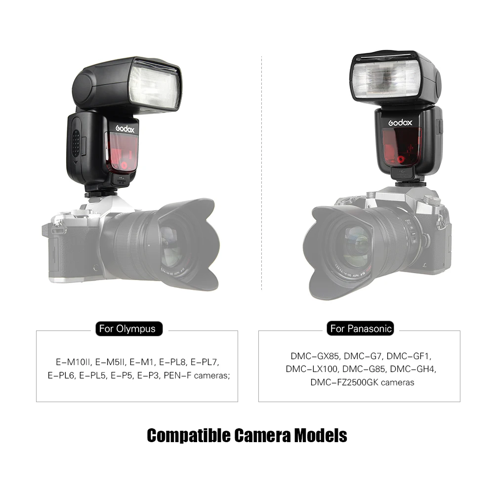 Godox Thinklite TT685O TTL камера Вспышка Speedlite GN60 2 4G Беспроводная передача для Olympus E M10II Panasonic