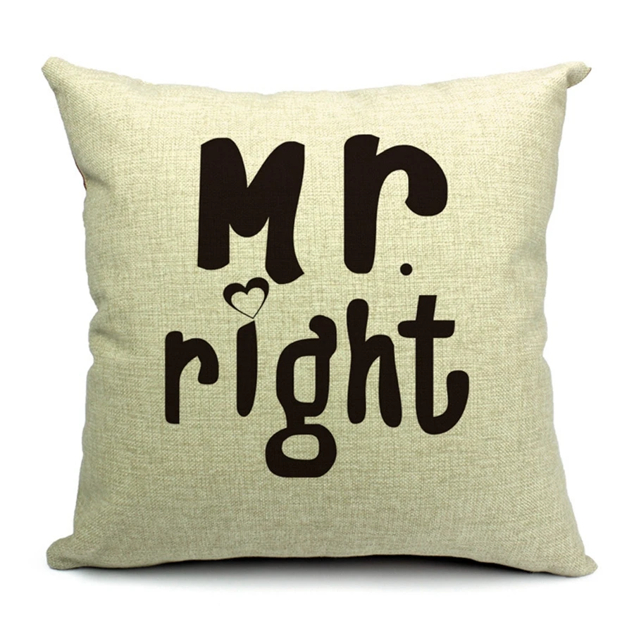 Горячая Распродажа наволочки Mr & миссис Lover серии тема узор новый дизайн 45X45CM