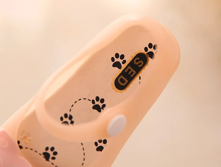 Лето 2016 Обувь для девочек Детские мультфильм пляжная обувь прекрасный резиновая