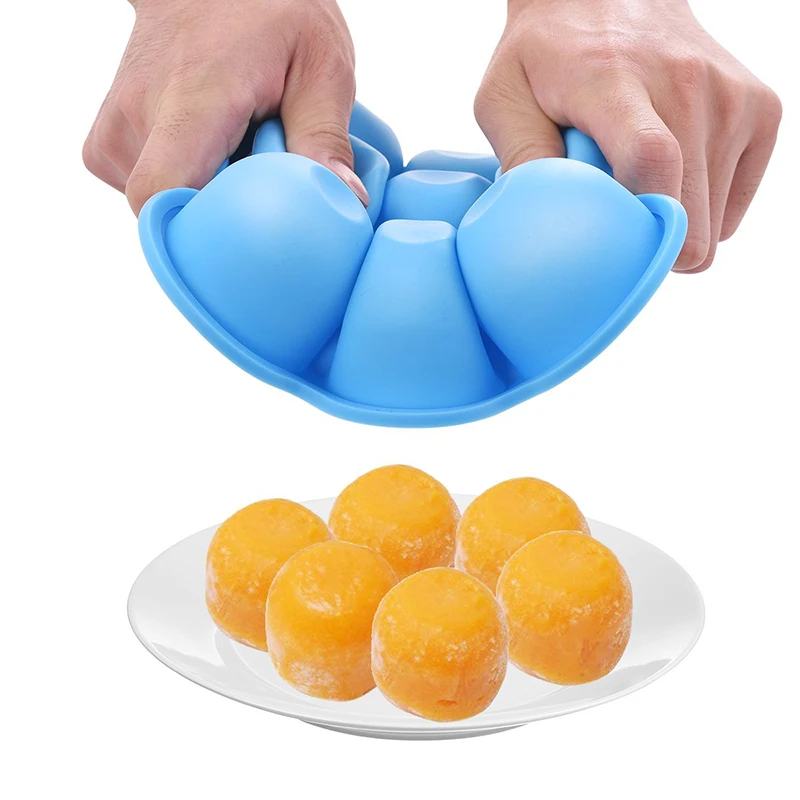 Portable Baby Food Storage Box Homemade Blue Mini Infant Food Container Breast Milk Storage Crisper Silicone Food Freezer Trays