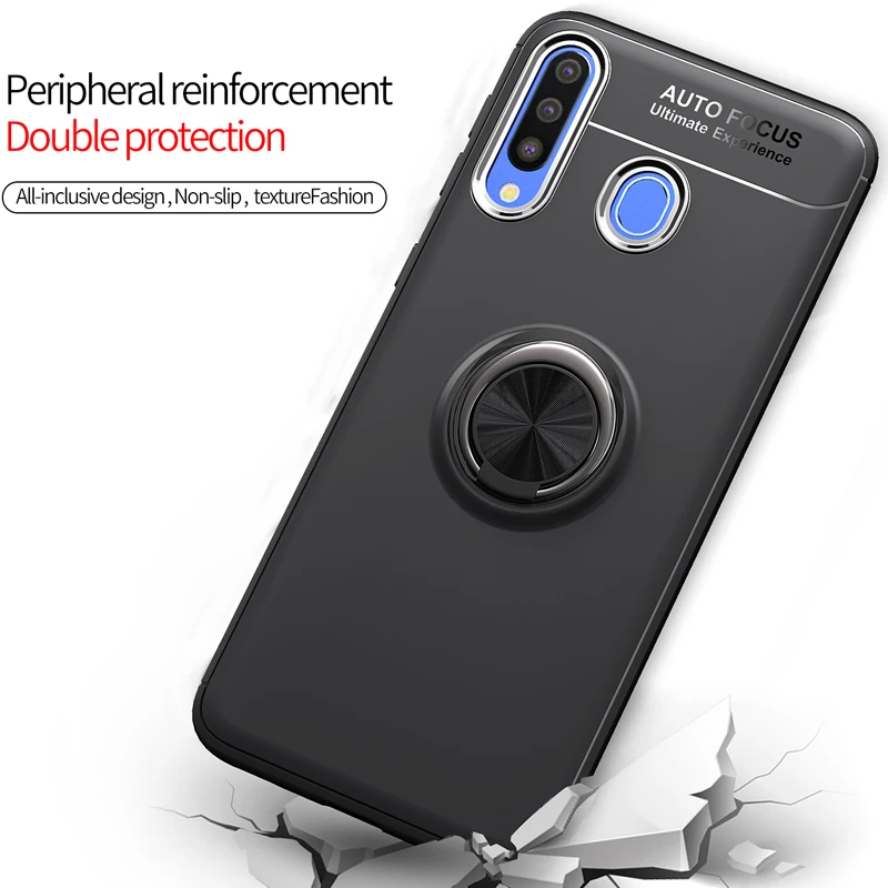 

For Samsung Galaxy A10 A20 A30 A40 A50 A70 A10S A20S M30S A30S A40S M10 M20 M30 Case With finger ring Phone Back Cover Coque