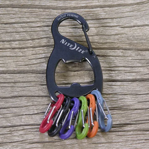 Niteize keychain bottle opener key chain distribution 6 8 buckle at the same time hanging multiple keys | Спорт и развлечения