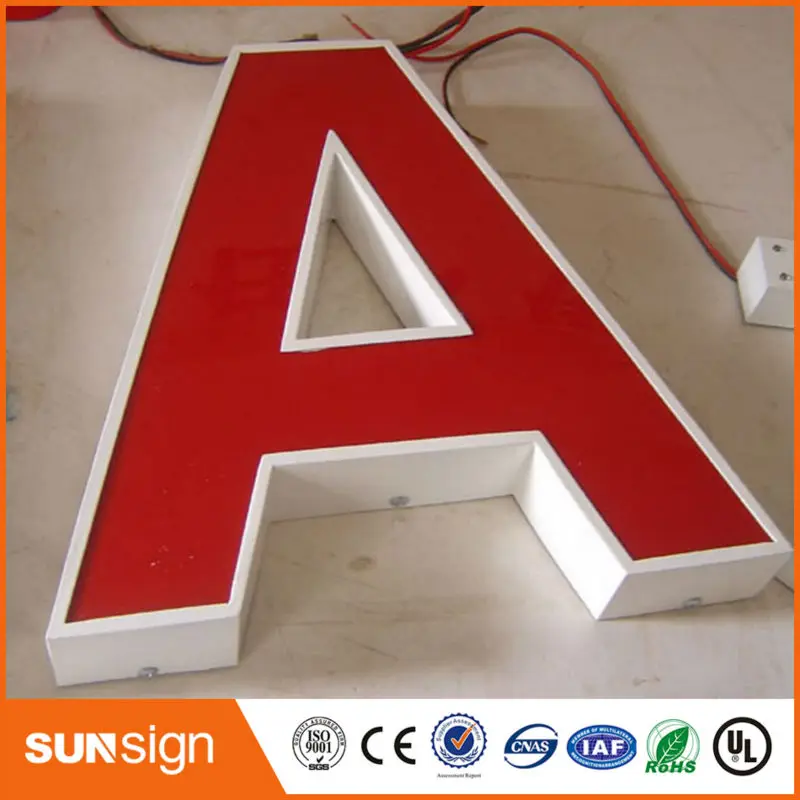Sunsign customized 3D Acrylic Frontlit Led Company logo Sign
