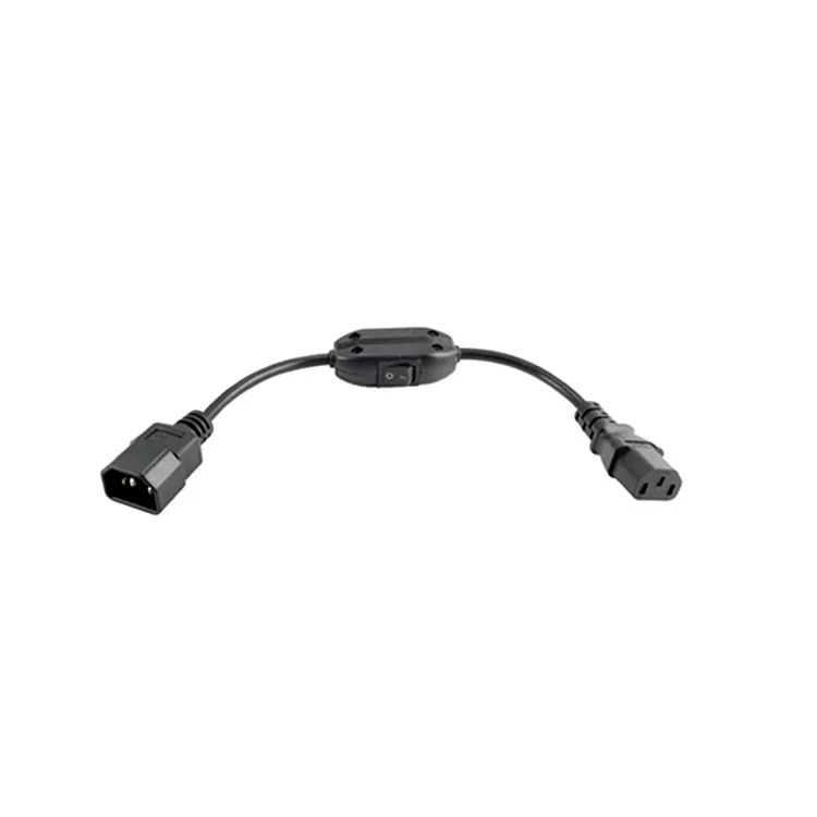 Удлинительный шнур питания IEC 320 C13 Female C14 Male с 10 А выключателем кабель адаптера Fr PDU