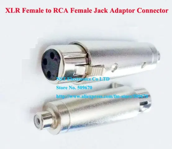 Высококачественный гнездовой адаптер XLR 3Pin на гнездо RCA/Бесплатная доставка/5