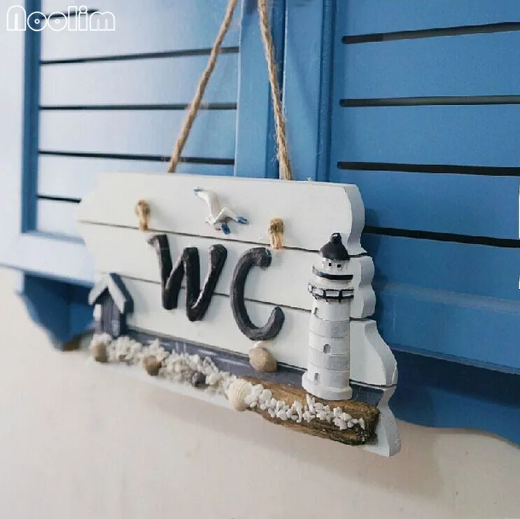 NOOLIM привлекательный Средиземноморский стиль WC Doorplate домашний Морской Декор узор Паб Бар Кафе Ресторан Настенный декор