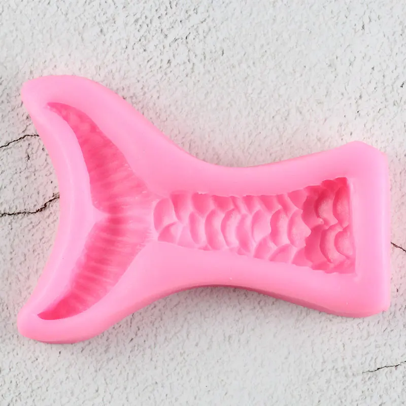 Хвост русалки силиконовые формы кекс Топпер помадка DIY Инструменты для украшения