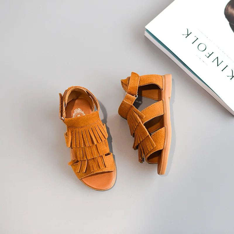 Детская обувь 2019 летние детские сандалии для девочек короткие ботильоны