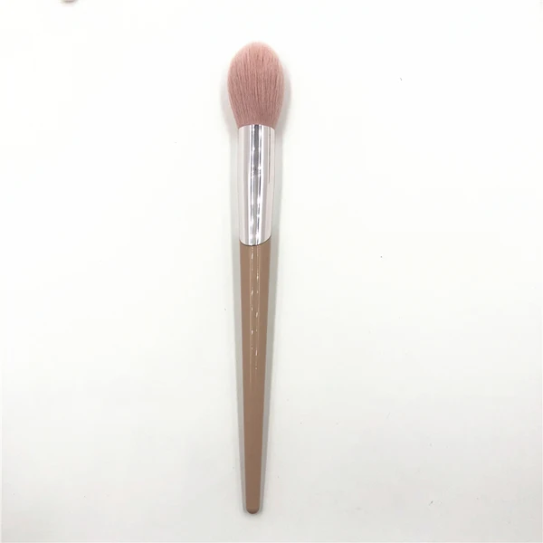 Highlighter brush Бренд FB Стиль розовый пламени для нанесения смеси румян, кисть, текстовыделитель кисть для теней кривой скульптуры кистей для макияжа без логотипа - Handle Color: Highlighter brush