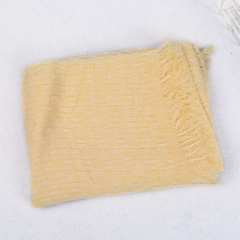 Модный зимний теплый шарф мягкие шарфы унисекс Ретро стиль теплые с кисточками