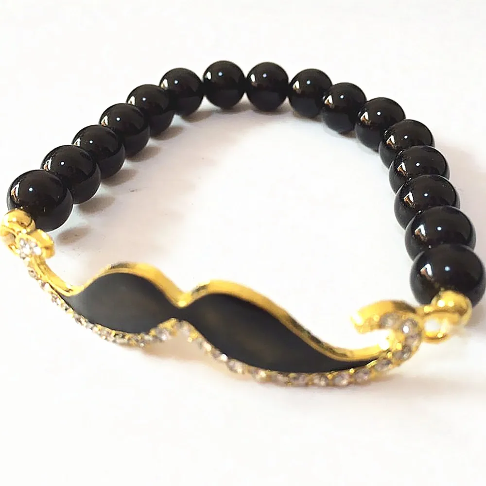 Модный браслет черный красный зеленый 8 мм круглый натуральный камень халцедон