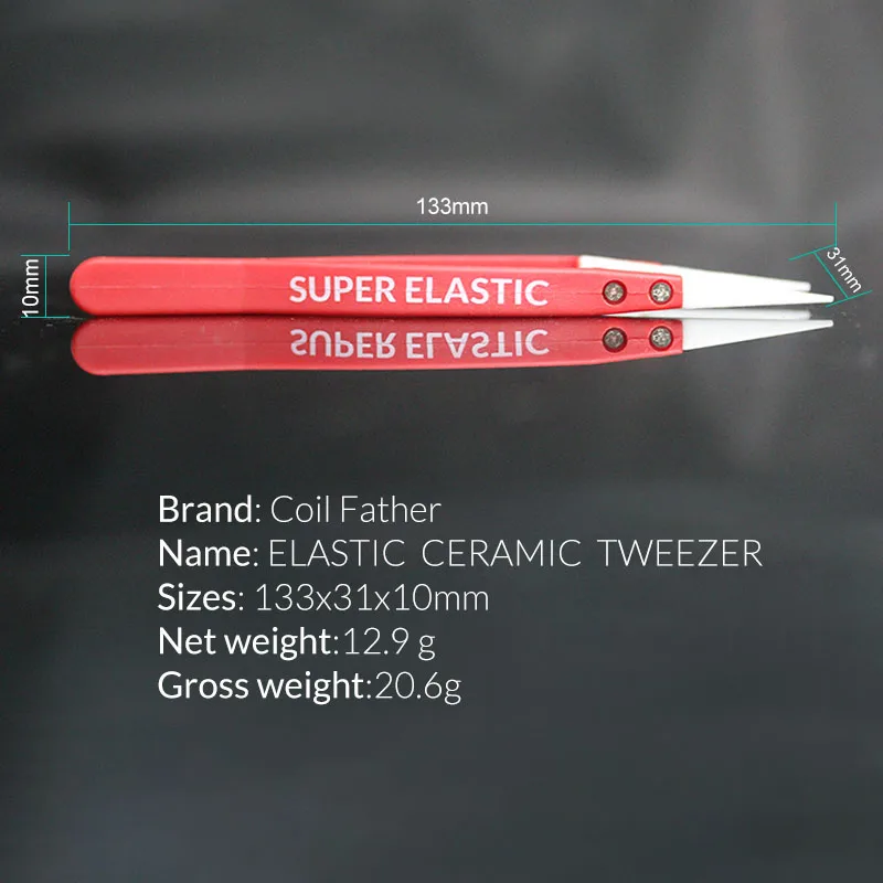 

Coil Father Plastic Tweezers Ceramic Tipped with Heat Resistance Electronic Cigarette Vape Atomizer DIY Repair Hand Tool