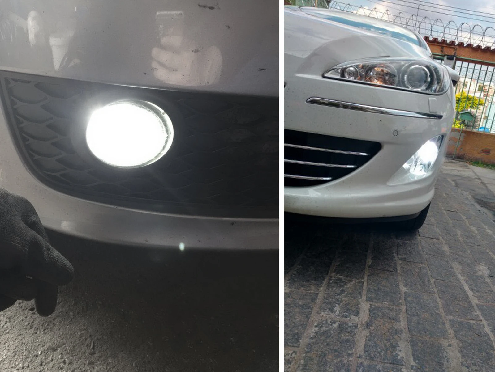 ANGRONG 2шт HB4 9006 высокой мощности 50 Вт светодиодный дневный Sidelight DRL противотуманные лампочки 12 В