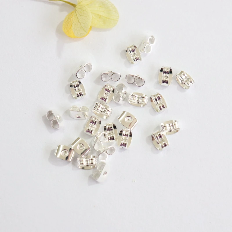 

6*4MM 1000Pcs Silver Color Earring Back Stud DIY Jewelry Findings & Components