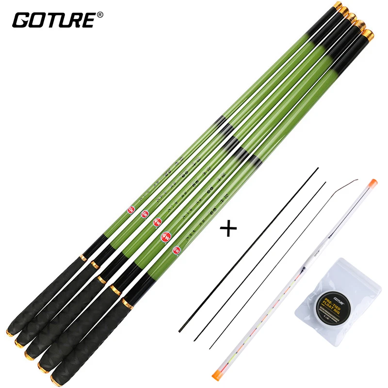 Набор рыболовных удочек Goture JINGZHU Stream Lake Carp с PMI рыболовный поплавок из пенопласта