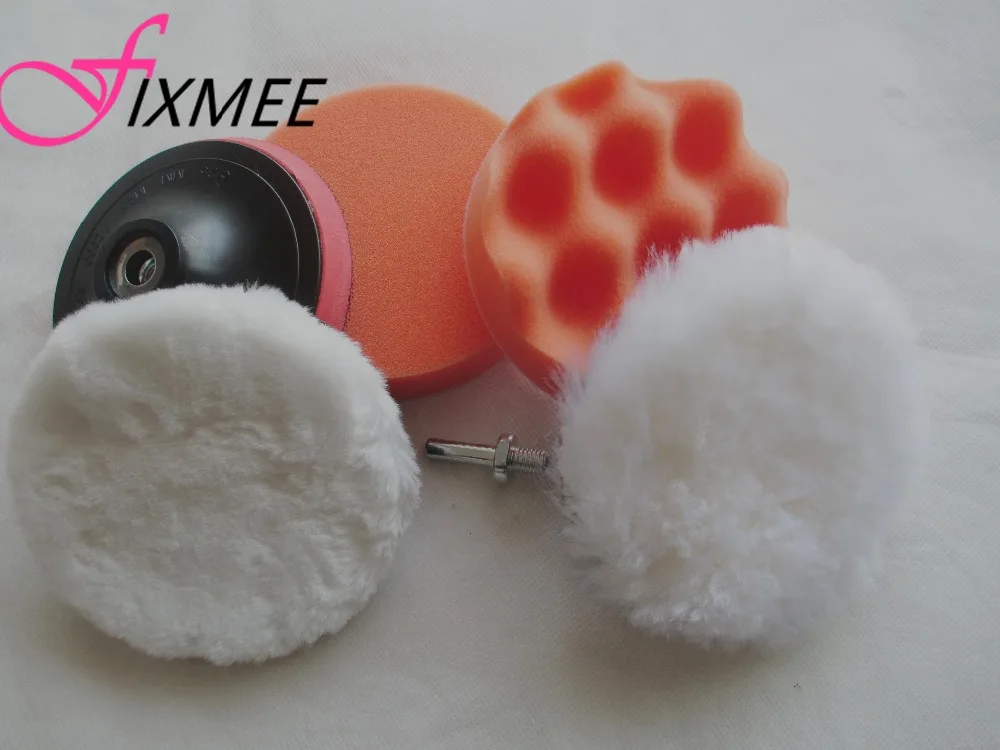 Набор насадок для полировки и буферной насадки Fixmee 5 шт. 4 дюйма + адаптер дрели M10