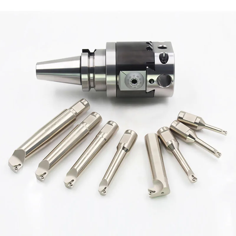 

Precision NBH2084 8-280mm Boring Head System+BT40 M16 Holder +8pcs 20mm Boring Bar Boring range 8-280mm Boring Tool Set