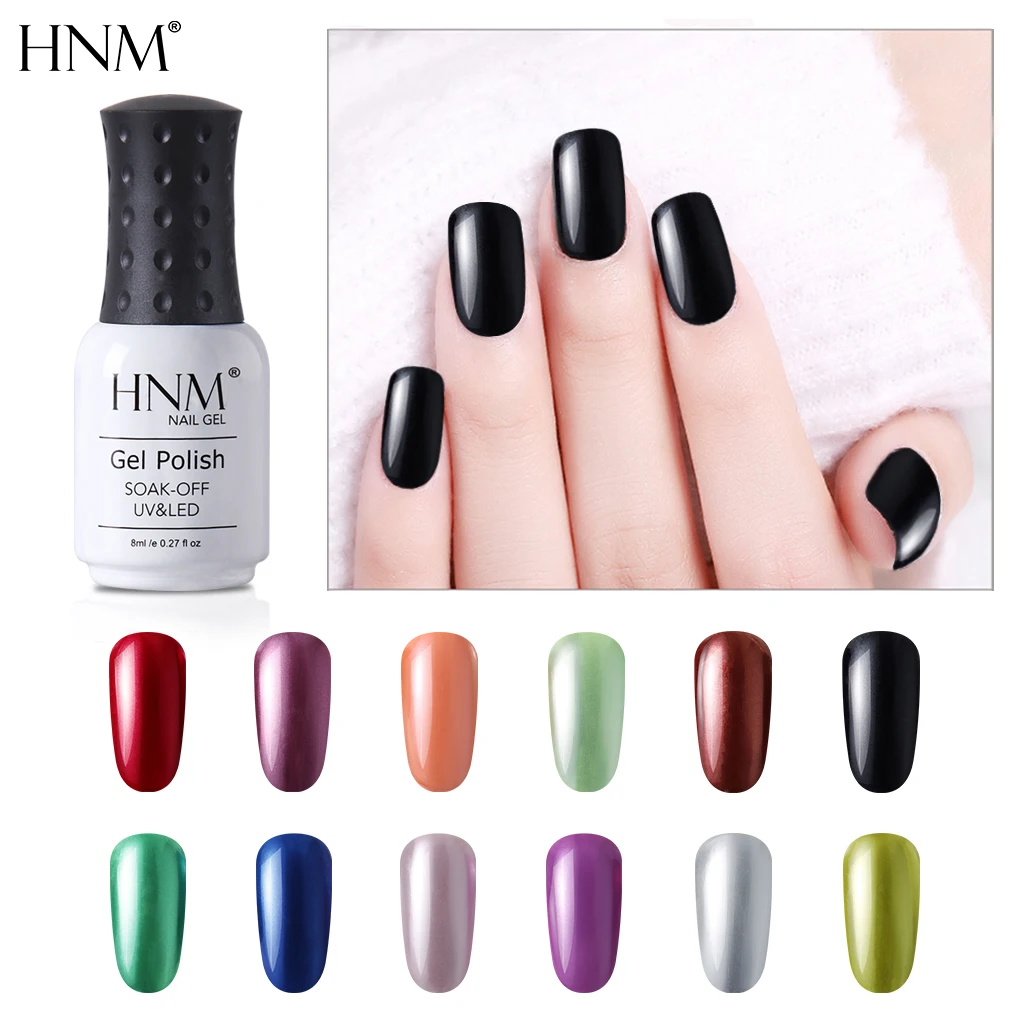HNM 8ml Gel Nail Polish LED Lamp 12 Colors Lacquer Soak Off Semi Permanent Lucky Primer | Красота и здоровье