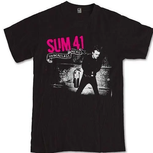 Футболки с героями Underclass SUM 41 футболка Deryck Whibley рукавами для мальчиков Хлопковая