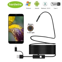 1080p hd 1m 5m snake wire 8mm lens endoscope camera waterproof usb pcandroid borescopes camera for pipe car repair home use
