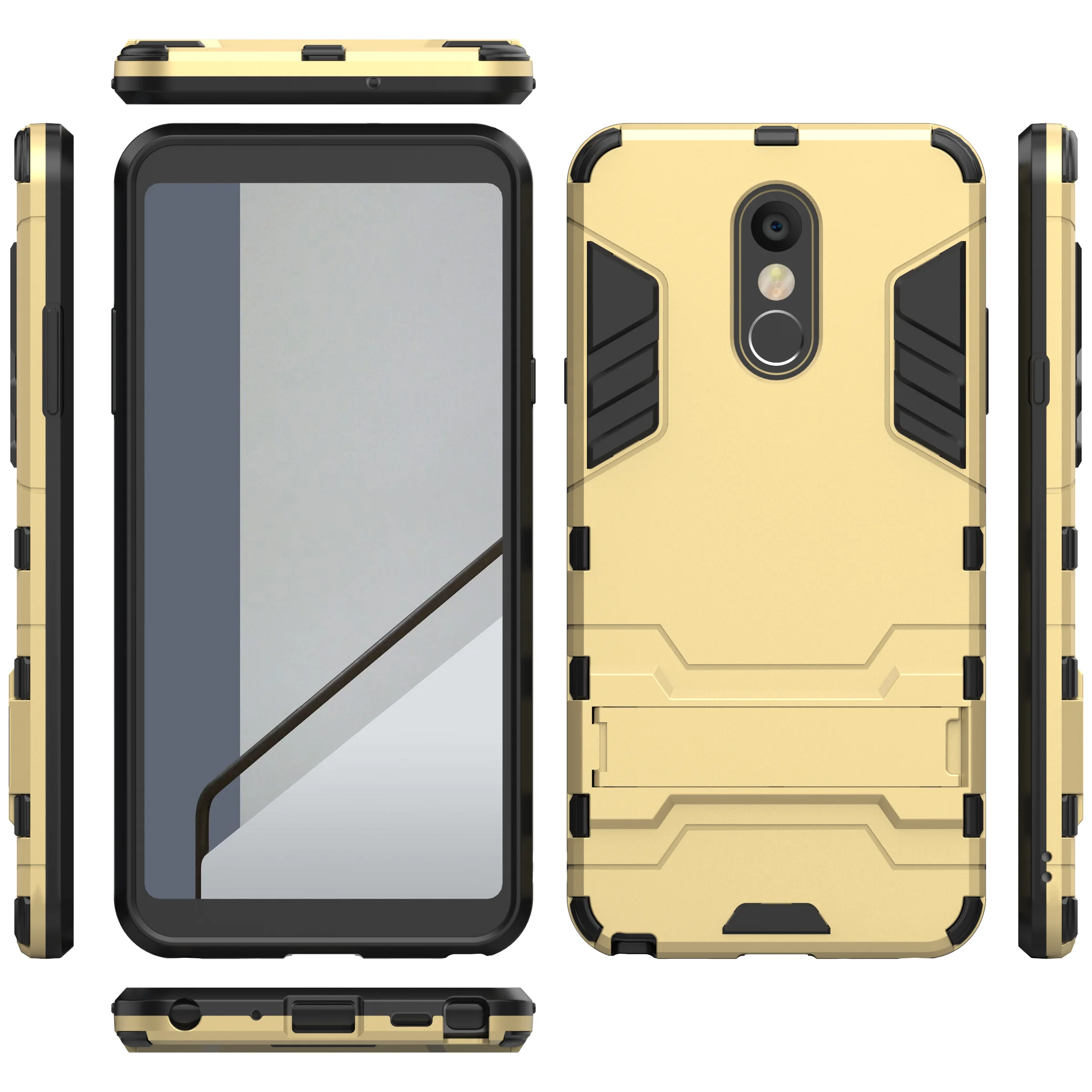 Гибрид PC TPU Чехлы для LG K8 2018 Q8 G6 плюс G7 ThinQ Q6 stylo4 Q Stylu двойная степень защиты