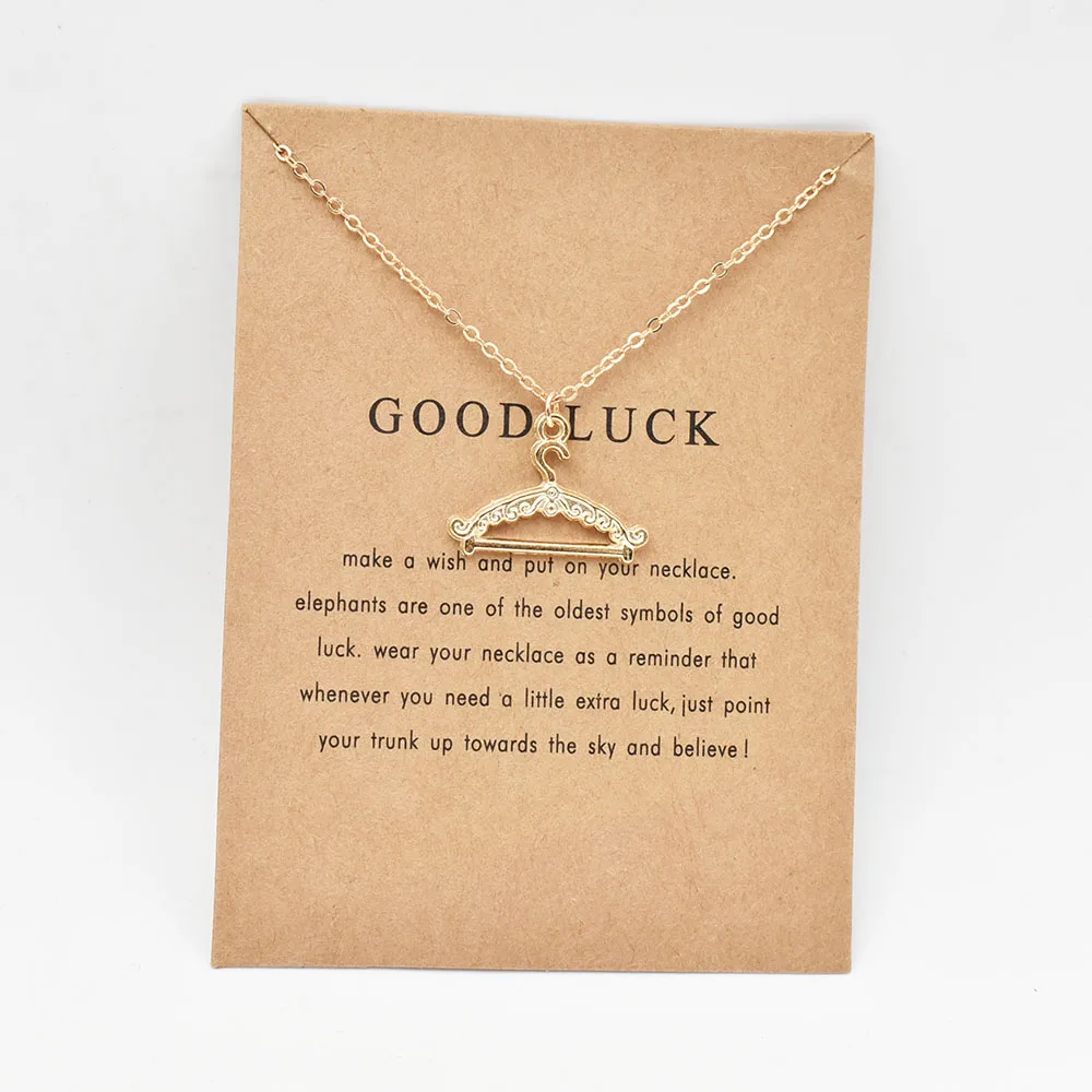 1 шт. Классические Золотые вешалки кулон ожерелье ручная штамповка с 40 мм