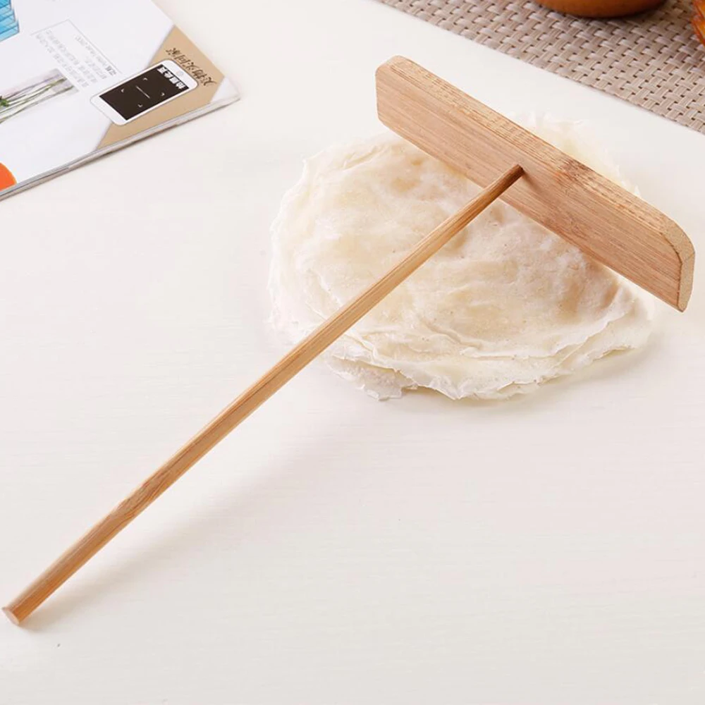 1 шт. деревянная Т образная палочка для блинчиков с длинной ручкой|Инструменты
