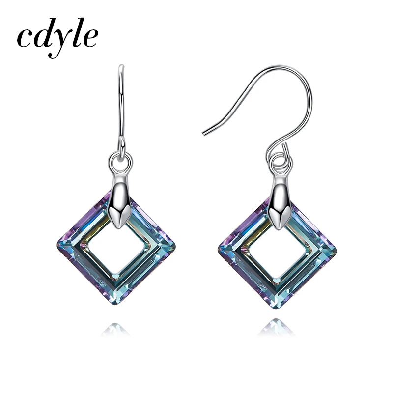 Cdyle,, модные квадратные серьги, украшенные кристаллами, серьги для женщин, Brincos Brinco Oorbellen
