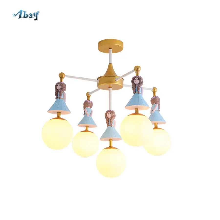 Мультфильм романтическая принцесса Смола led люстра освещение для детей спальня