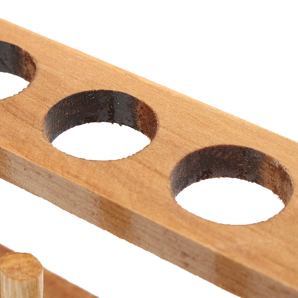 Новая деревянная лабораторная испытательная стойка для пробирки держатель