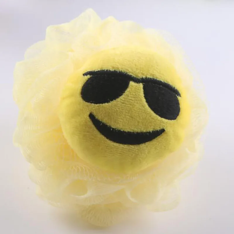 Yellow smug 1 шт. мультяшная Ванна цветок ванна мяч молоко душ аксессуары Принадлежности для ванной комнаты люфа сетка губка супер мягкая губка для купания - Цвет: Yellow smug