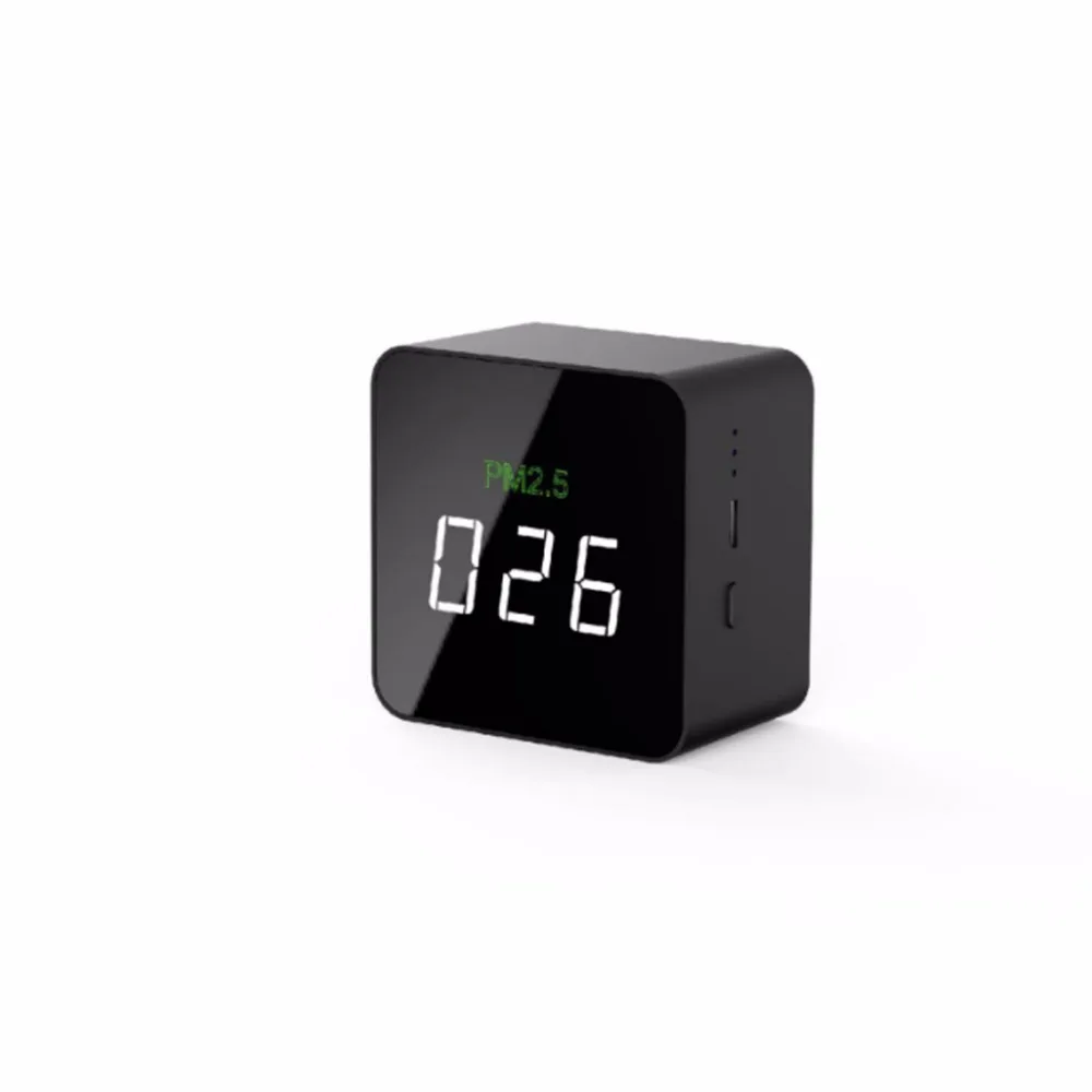 Мини PM2.5 детектор качества воздуха тестер монитор измеритель перезаряжаемый Air-06 черный газоанализатор