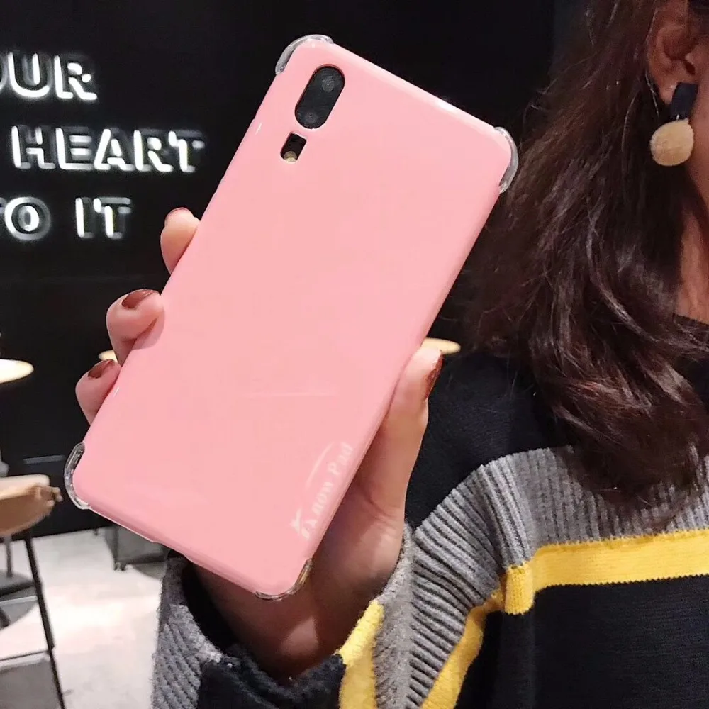 Zxtrby Новый карамельный цвет анти-стук чехол для телефона huawei Honor10 P20 Pro Mate20 мягкий