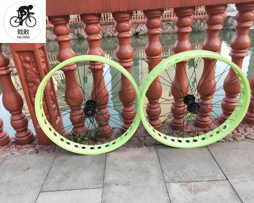 Kalosse 135/190mm hubs 26*4.0 tires Fat bike Snow bicycle wheels 11 speed cassette Beach | Спорт и развлечения