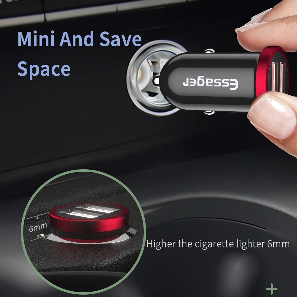 essager quick charge 4 0 3 0 usb car charger for iphone xiaomi mobile phone 5a scp qc4 0 qc3 0 qc type c pd car fast usb charger free global shipping