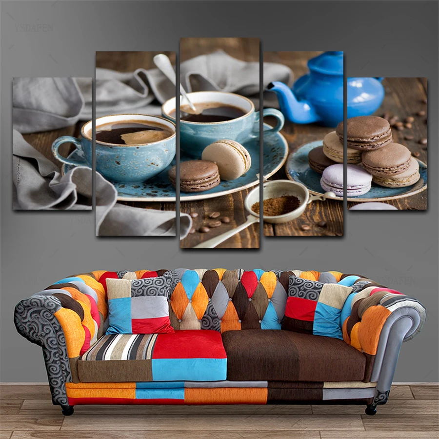 

Op de muur HD print olieverf modulaire foto Scenery poster kind room decor woondecoratie 5 stks canvas art z095