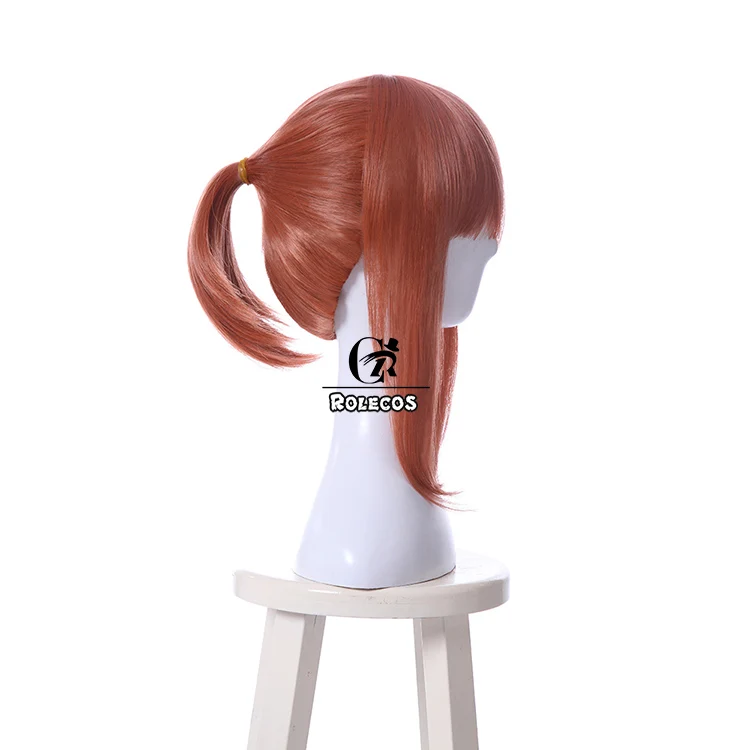 ROLECOS игра Doki Literature Club Косплей Monika головные уборы длинные красные волосы Пони аксессуары косплей синтетические волосы