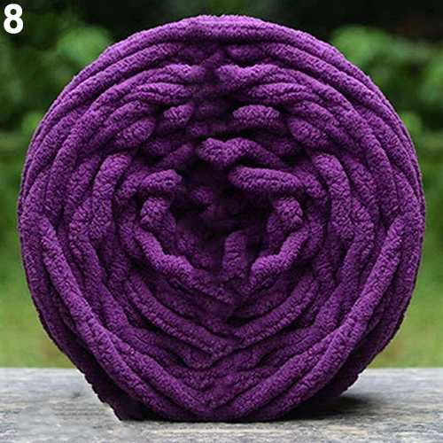 Dark Purple 100 г/шар Красочные DIY мягкий шарф свитер-полотенце толстая пряжа ручное вязание теплая подушка для дивана полотенце Лин пряжа шар шерсть вязание крючком Пряжа - Цвет: Dark Purple