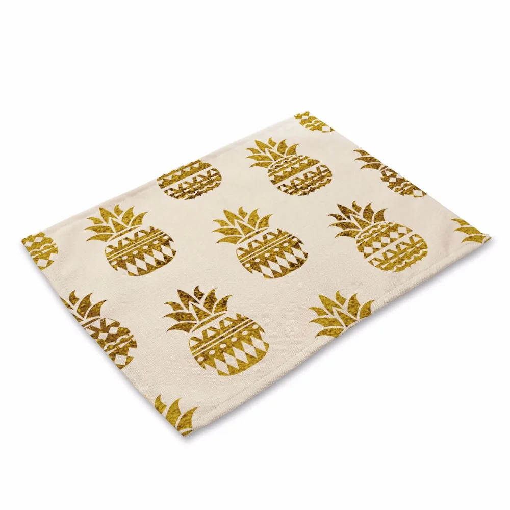 Коврик для стола с рисунком ананаса кошки|table mat|kitchen table matsdecorative mats |