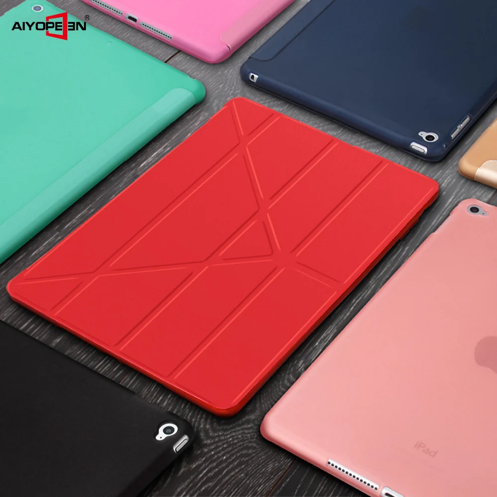 ТПУ Мягкий смарт-чехол для Ipad mini 4 5, Aiyopeen флип-подставка из искусственной кожи авто Пробуждение/спящий чехол для Ipad mini 1 2 3 Чехол