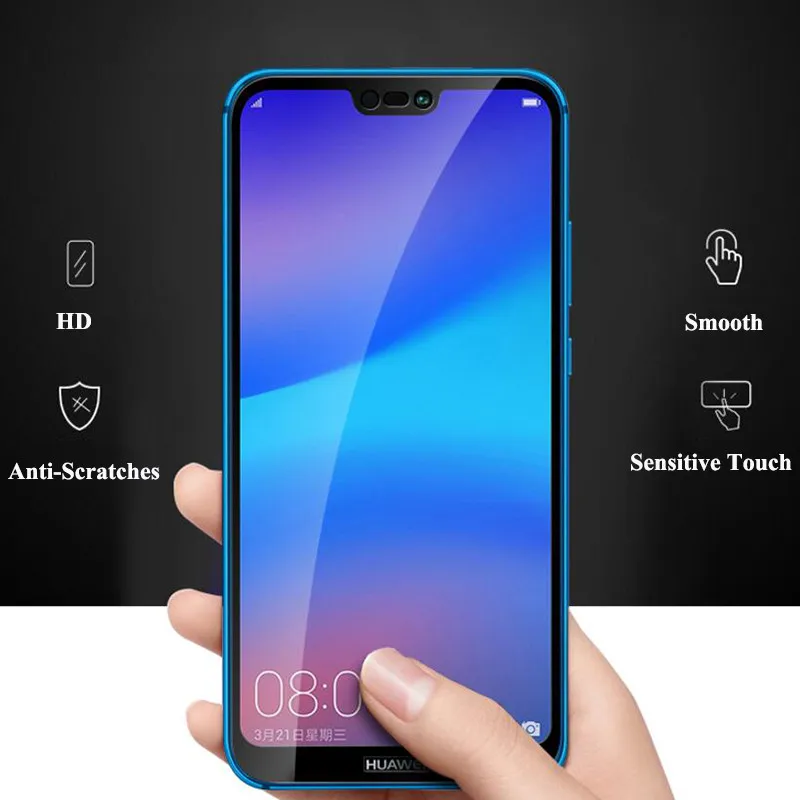 Полное покрытие класса для Honor 9 Lite Защитная пленка экрана закаленное стекло Huawei