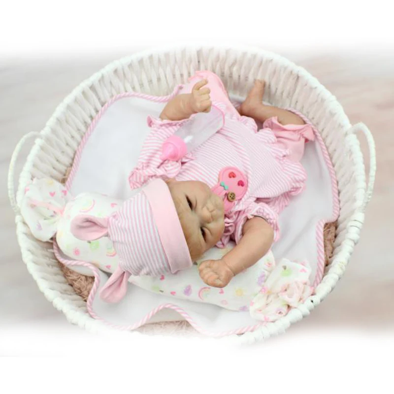 NPK Мягкая силиконовая детская кукла-Реборн ручная работа Реалистичная девочка 18