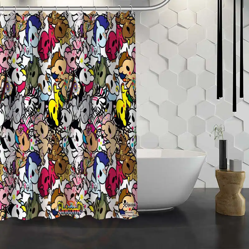 Занавеска для душа Tokidoki на заказ занавеска ванной из водонепроницаемой ткани