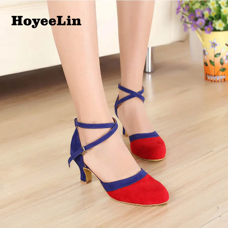 Новинка женские бальные туфли для латинских танцев танцевальные на каблуке с