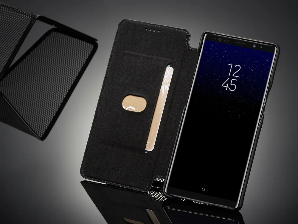 Магнитный кожаный чехол-бумажник для SamSung S7 S7 Edge S8+ S9 S9+ S10 S10+ note8 note9 откидная крышка с отделением для карт чехол-кошелек